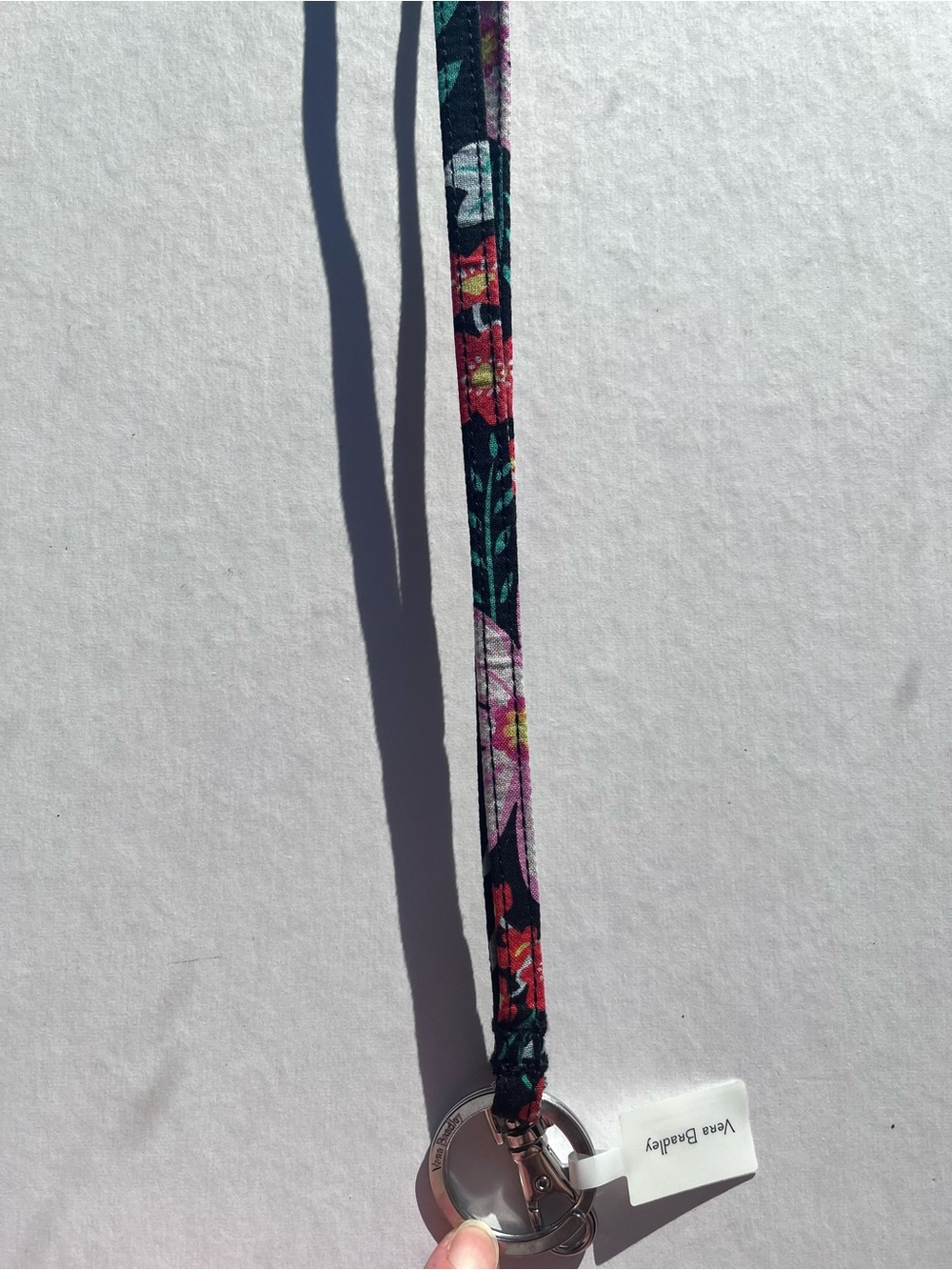 Vera Bradley Women’s Lanyard in Tangerine Twist NWT Key Holder Key Ring